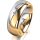 Ring 18 Karat Gelb-/Weissgold 7.0 mm poliert 1 Brillant G vs 0,025ct