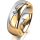 Ring 18 Karat Gelb-/Weissgold 7.0 mm poliert 1 Brillant G vs 0,065ct