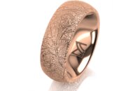 Ring 14 Karat Rotgold 7.0 mm kristallmatt