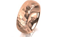 Ring 14 Karat Rotgold 7.0 mm diamantmatt