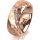 Ring 14 Karat Rotgold 7.0 mm diamantmatt 6 Brillanten G vs Gesamt 0,080ct