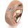 Ring 14 Karat Rotgold 7.0 mm kristallmatt 1 Brillant G vs 0,110ct