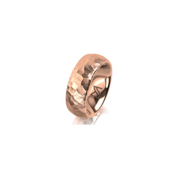 Ring 18 Karat Rotgold 7.0 mm diamantmatt