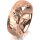 Ring 18 Karat Rotgold 7.0 mm diamantmatt 1 Brillant G vs 0,025ct