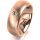 Ring 18 Karat Rotgold 7.0 mm sandmatt 1 Brillant G vs 0,065ct
