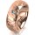 Ring 18 Karat Rotgold 7.0 mm diamantmatt 1 Brillant G vs 0,065ct