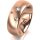 Ring 18 Karat Rotgold 7.0 mm l&auml;ngsmatt 3 Brillanten G vs Gesamt 0,070ct