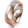 Ring 14 Karat Rot-/Weissgold 7.0 mm l&auml;ngsmatt