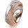 Ring 14 Karat Rot-/Weissgold 7.0 mm kristallmatt