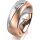 Ring 18 Karat Rot-/Weissgold 7.0 mm sandmatt