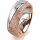 Ring 18 Karat Rot-/Weissgold 7.0 mm kristallmatt