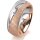 Ring 18 Karat Rot-/Weissgold 7.0 mm kreismatt 1 Brillant G vs 0,025ct