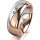 Ring 18 Karat Rot-/Weissgold 7.0 mm poliert 1 Brillant G vs 0,065ct
