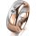 Ring 18 Karat Rot-/Weissgold 7.0 mm poliert 1 Brillant G vs 0,110ct