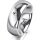Ring 14 Karat Weissgold 7.0 mm poliert 1 Brillant G vs 0,025ct