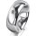 Ring 14 Karat Weissgold 7.0 mm poliert 1 Brillant G vs 0,065ct