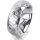 Ring 14 Karat Weissgold 7.0 mm diamantmatt 1 Brillant G vs 0,065ct