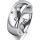 Ring 14 Karat Weissgold 7.0 mm poliert 3 Brillanten G vs Gesamt 0,070ct