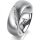 Ring 14 Karat Weissgold 7.0 mm l&auml;ngsmatt 6 Brillanten G vs Gesamt 0,080ct