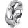 Ring 14 Karat Weissgold 7.0 mm poliert 1 Brillant G vs 0,110ct