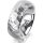 Ring 18 Karat Weissgold 7.0 mm diamantmatt
