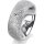Ring 18 Karat Weissgold 7.0 mm kristallmatt 1 Brillant G vs 0,025ct