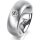 Ring 18 Karat Weissgold 7.0 mm sandmatt 1 Brillant G vs 0,110ct