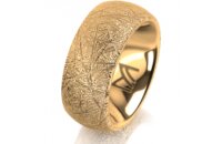 Ring 14 Karat Gelbgold 8.0 mm kristallmatt