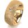 Ring 14 Karat Gelbgold 8.0 mm kristallmatt 1 Brillant G vs 0,025ct