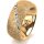 Ring 14 Karat Gelbgold 8.0 mm kristallmatt 7 Brillanten G vs Gesamt 0,095ct