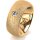 Ring 14 Karat Gelbgold 8.0 mm kreismatt 1 Brillant G vs 0,110ct