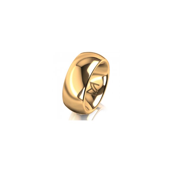 Ring 18 Karat Gelbgold 8.0 mm poliert