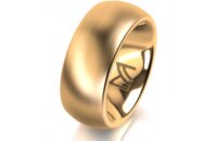 Ring 18 Karat Gelbgold 8.0 mm l&auml;ngsmatt