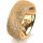 Ring 18 Karat Gelbgold 8.0 mm kristallmatt