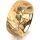 Ring 18 Karat Gelbgold 8.0 mm diamantmatt
