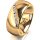 Ring 18 Karat Gelbgold 8.0 mm poliert 7 Brillanten G vs Gesamt 0,095ct