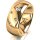 Ring 18 Karat Gelbgold 8.0 mm poliert 5 Brillanten G vs Gesamt 0,115ct