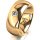 Ring 18 Karat Gelbgold 8.0 mm poliert 1 Brillant G vs 0,110ct