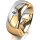 Ring 14 Karat Gelb-/Weissgold 8.0 mm poliert 1 Brillant G vs 0,110ct