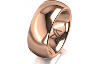 Ring 14 Karat Rotgold 8.0 mm poliert