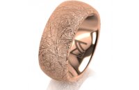Ring 14 Karat Rotgold 8.0 mm kristallmatt