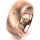 Ring 14 Karat Rotgold 8.0 mm sandmatt 1 Brillant G vs 0,025ct