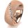 Ring 14 Karat Rotgold 8.0 mm kreismatt 7 Brillanten G vs Gesamt 0,095ct