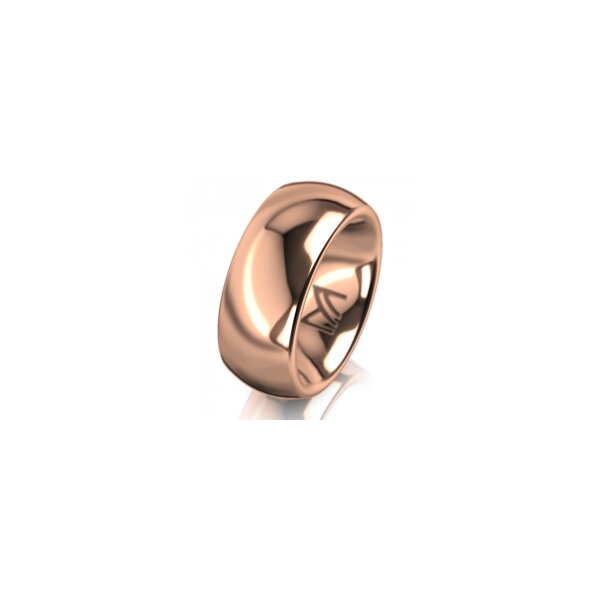 Ring 18 Karat Rotgold 8.0 mm poliert