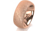 Ring 18 Karat Rotgold 8.0 mm kreismatt