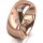 Ring 18 Karat Rotgold 8.0 mm poliert 3 Brillanten G vs Gesamt 0,080ct