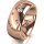 Ring 18 Karat Rotgold 8.0 mm poliert 5 Brillanten G vs Gesamt 0,115ct