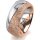 Ring 14 Karat Rot-/Weissgold 8.0 mm kristallmatt