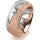 Ring 14 Karat Rot-/Weissgold 8.0 mm kreismatt 1 Brillant G vs 0,065ct