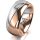 Ring 18 Karat Rot-/Weissgold 8.0 mm poliert
